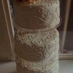 4 emeletes esküvői torta