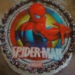 Spiderman ostyalapos torta